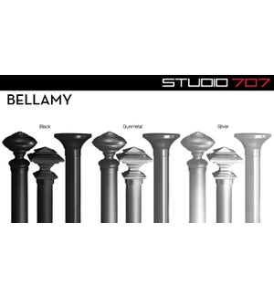 Bellamy Pole Set Black 28X48 6B