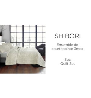 SHIBORI  2 pc-Linen-68X86-QUILT SET 2/B