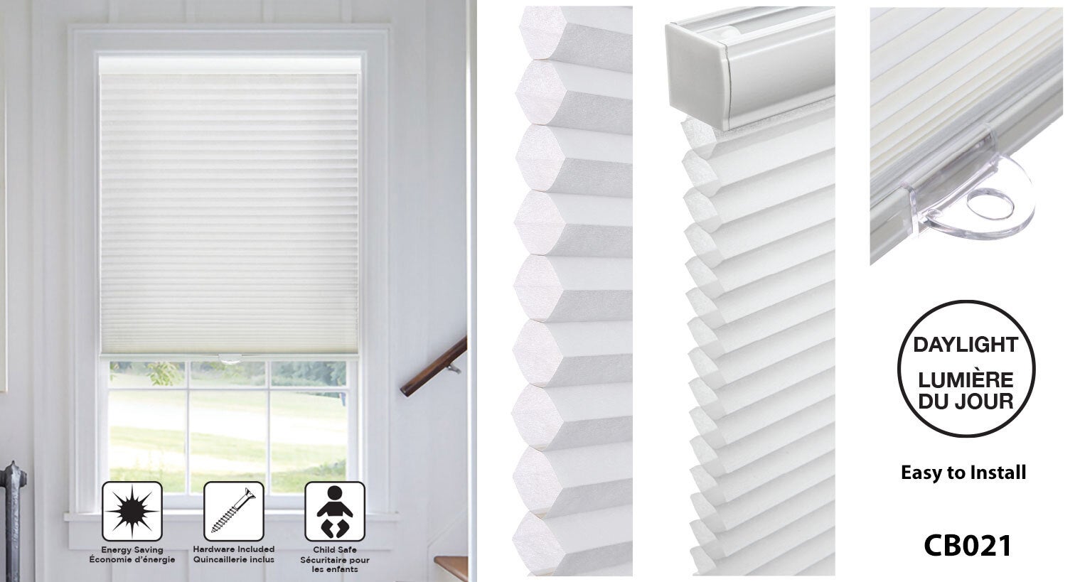 Dometic S7 PLEATED BLIND 913X422MM