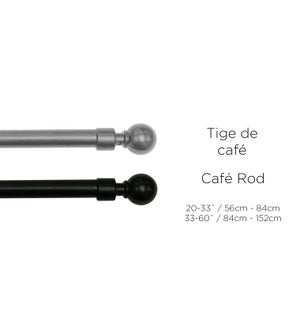 CAFE ROD 8/10MM 20-33" SILVER