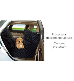 car seat protector 60x60 black 8/box