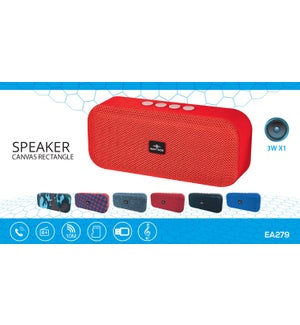 Sling speaker, 3W, Aux/FM/ SD/BT , assorted, 6/B