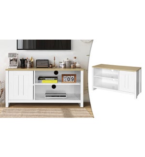 MALVALES TV STAND IN PARTICLE BOARD WITH DOOR AND STORAGE