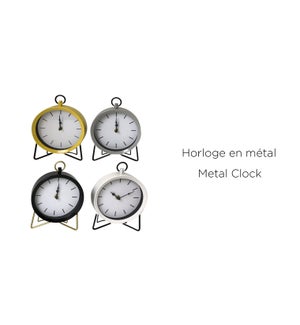 Metal Clock White 15x7x20 - 6B