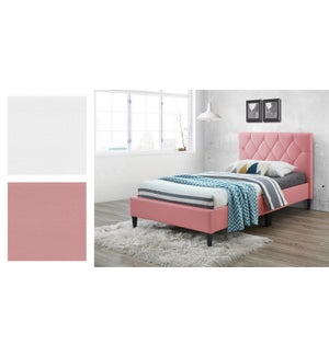 Pu Bed Frame  INFI 2977  Pink Twin