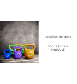 Sports Fitness Kettlebell 20lbs Orange Color