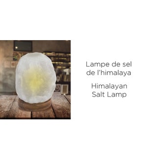 Himalayan Salt Lamp WHITE 2-3KG - 6B