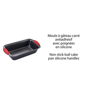 NON STICK LOAF PAN W/ SILICONE HANDLES
