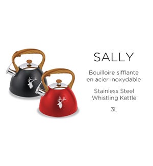 SALLY 3L STAINLESS STEEL WHISTLING KETTLE  CAPSULATED BOTTOM