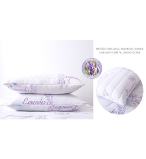 Lavender Scent Pillow Protector 21x31" Queen 12B