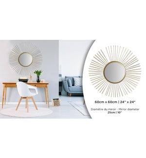 Sun Gold Mirror Round - 60x60 - 4B