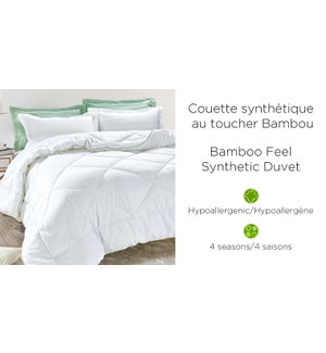 BAMBOO FEEL SYNTHETIC DUVET Whi Twin  5/bx