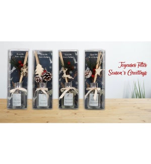 Xmas Reed Diffuser With Pine Asst - 100ML-12B
