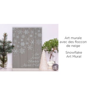 Joie Amour Snowflake Wall Art 40x60 - 8B