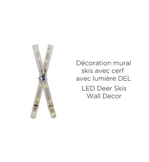 Deer Skis Wall D‚cor LED - 50x15-8B