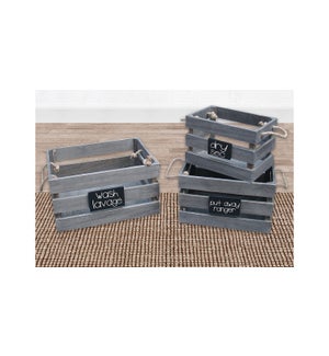 Crate Chalkboard S - 28x18x18.5 -2/B
