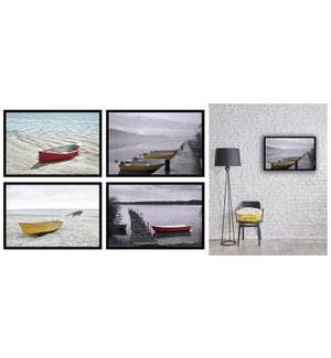 Canvas Boat S20- 80x120 Framed -4B
