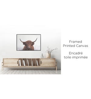 Highland Cattle Canvas 20 - Framed  - 75x115- 3B