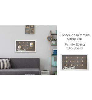 Famille String Clip Board - 34x58-12B