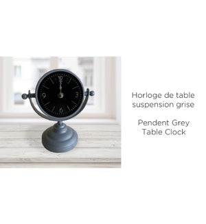 Table Clock Pendent Grey 17x10x19 - 8B