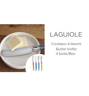 LAGIOLE BUTTER KNIFE ST/4 MULTICO  ABS HANDLE 12/B