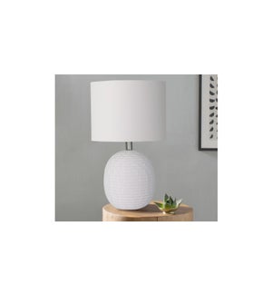 Ceramic White Lamp 30x30x43-4B