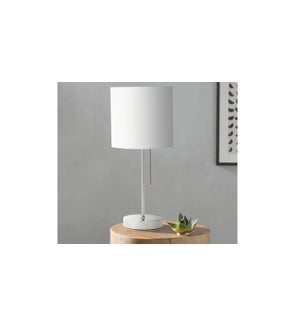 Metal Table Lamp White 19x19x42-4B