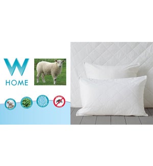 WL PILLOW PROTECTOR WHITE STANDARD 21*27"