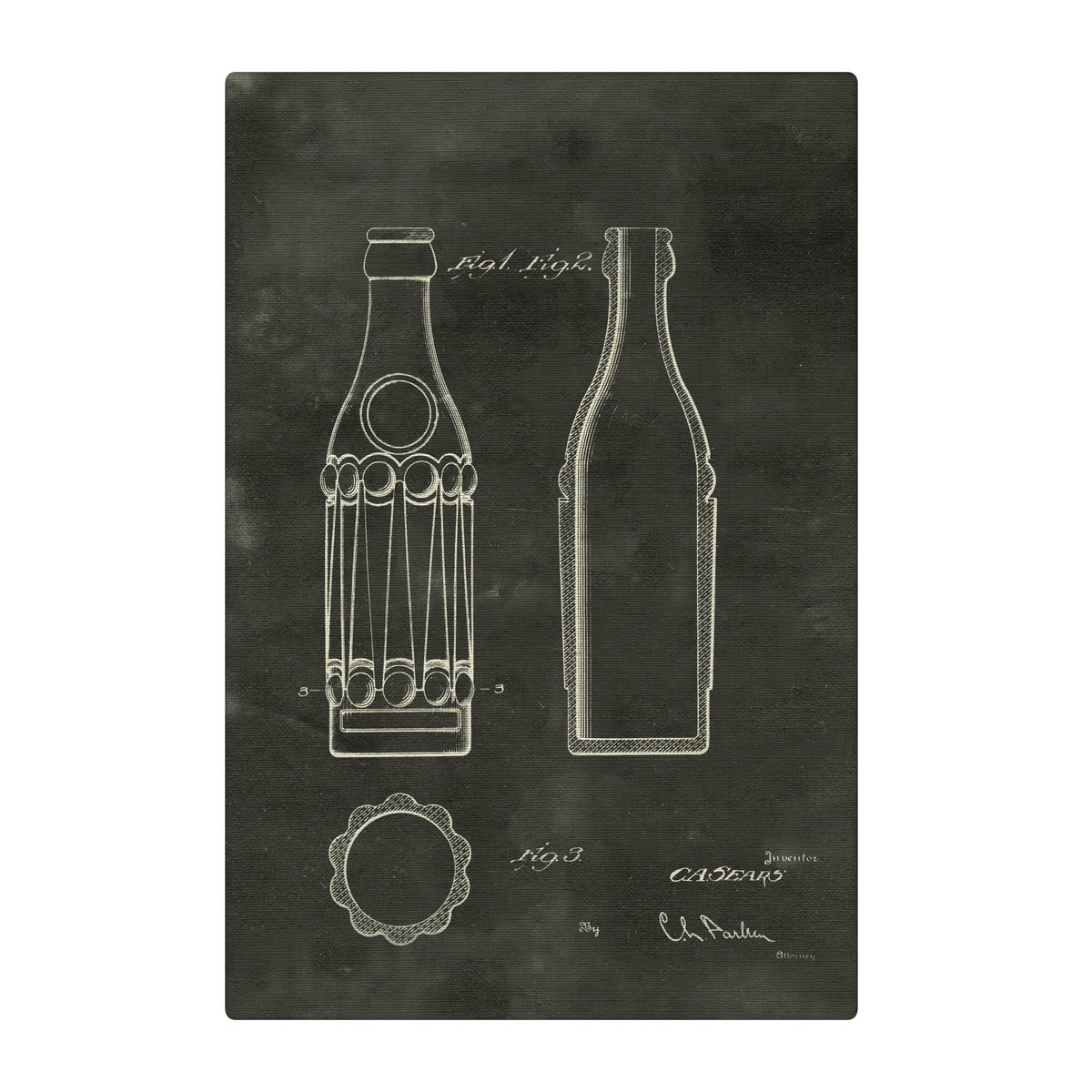 Vintage Soda Bottle VI color
