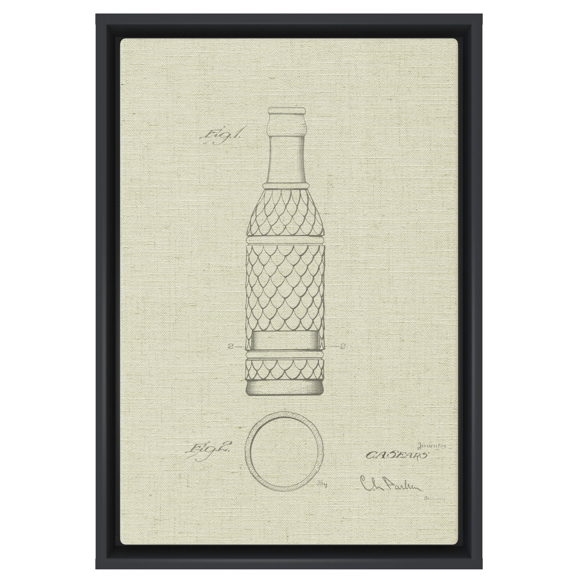 Vintage Soda Bottle I white