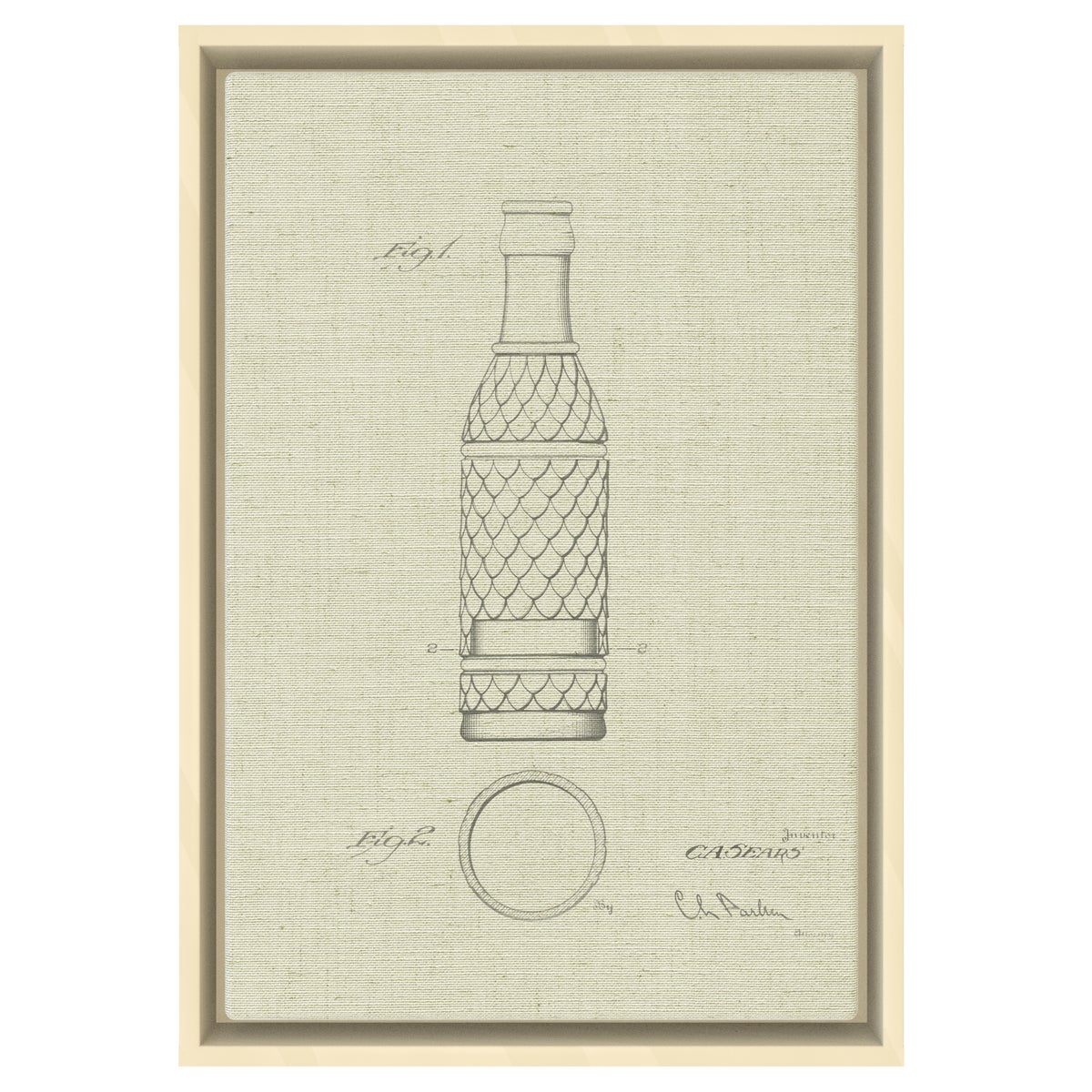 Vintage Soda Bottle I white