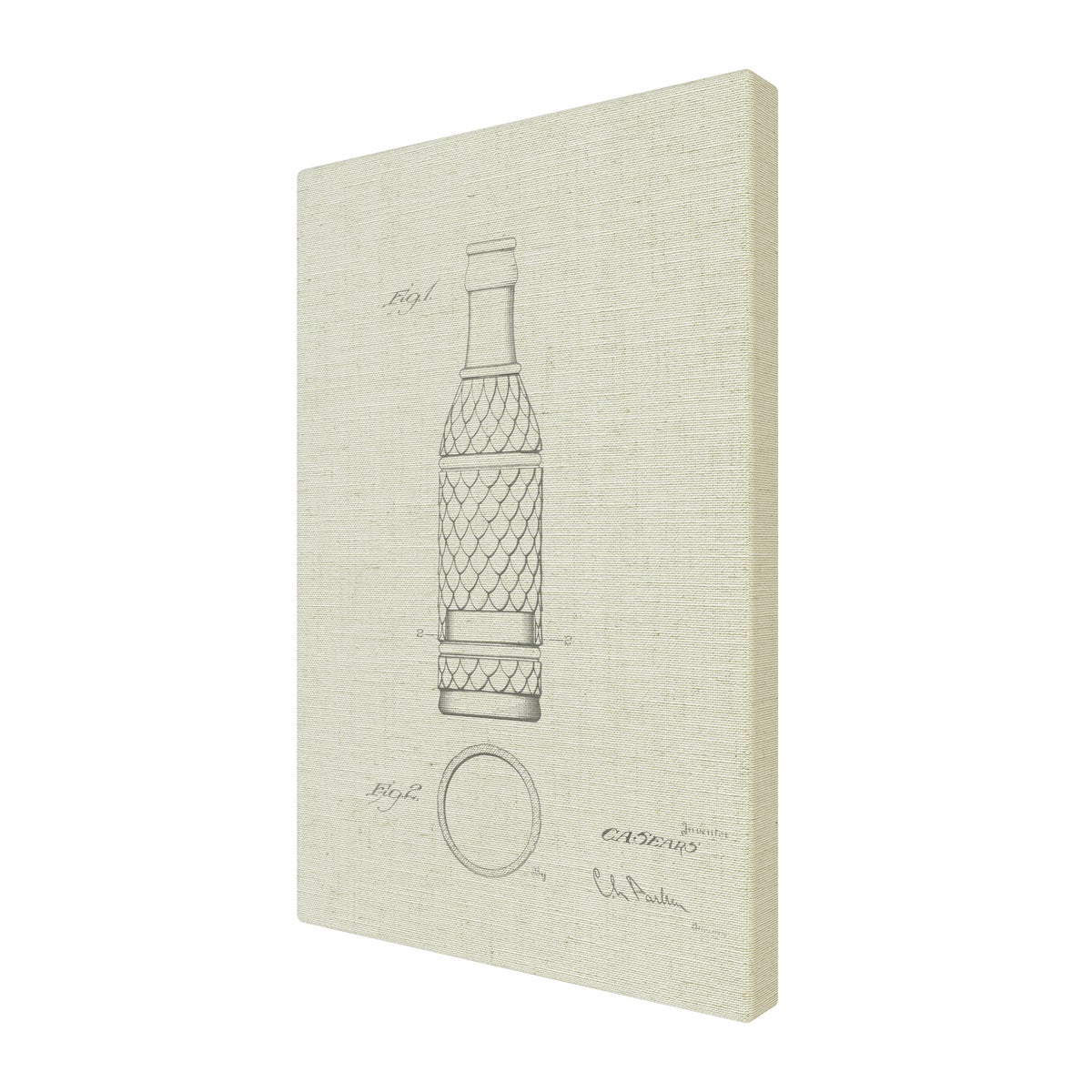 Vintage Soda Bottle I white