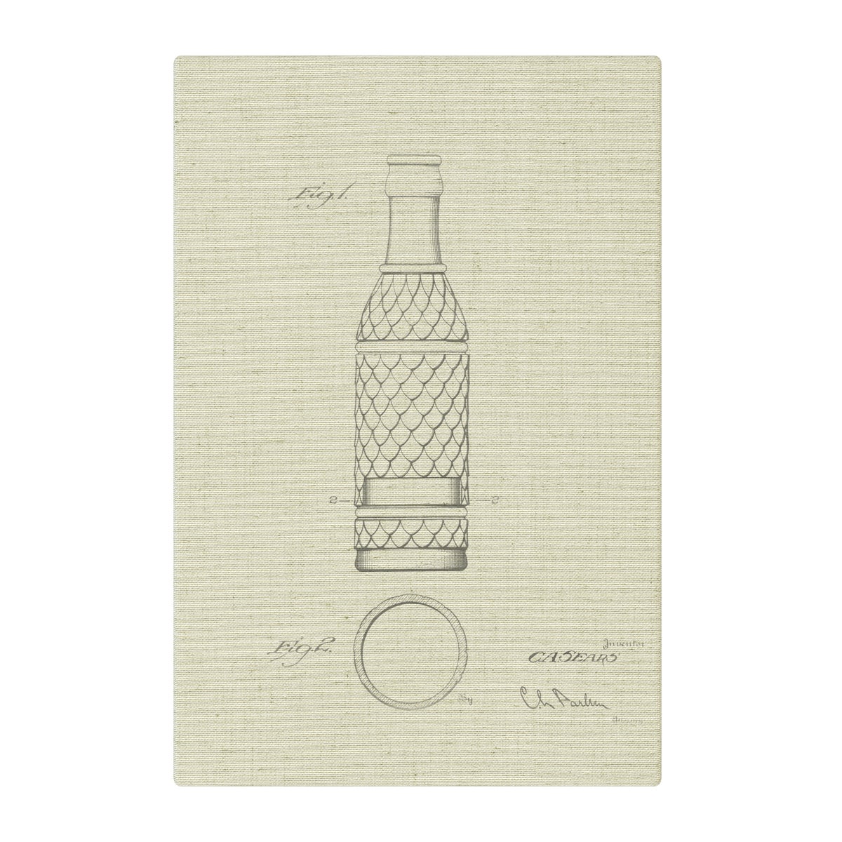 Vintage Soda Bottle I white