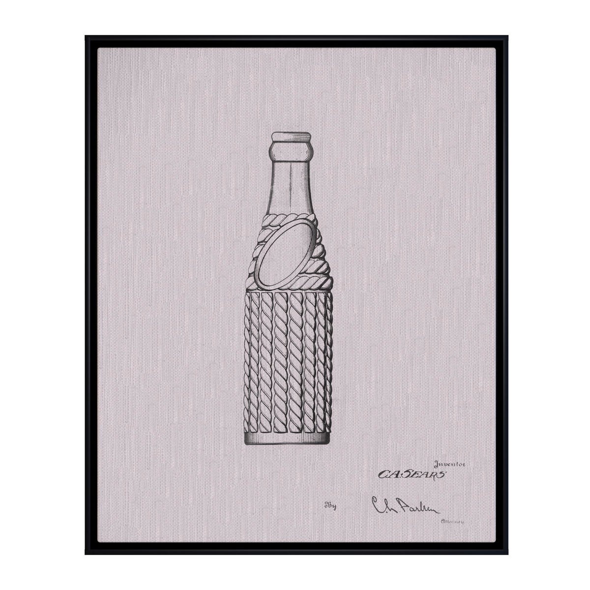 Vintage Soda Bottle II white