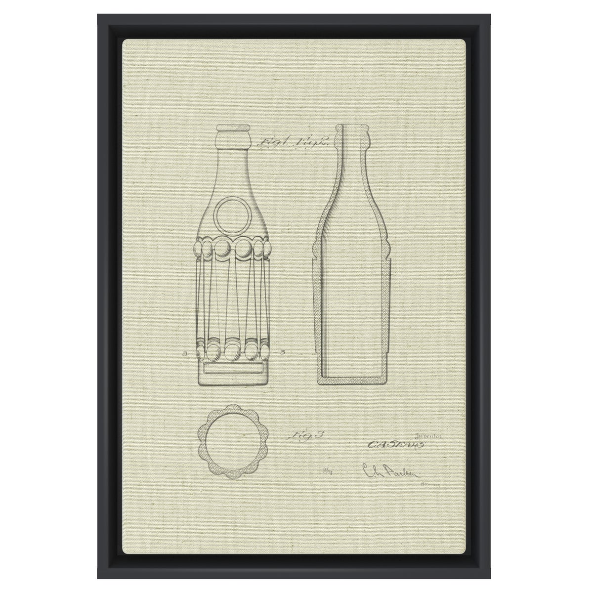 Vintage Soda Bottle III white