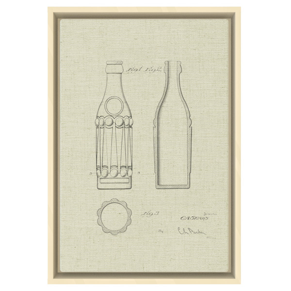 Vintage Soda Bottle III white