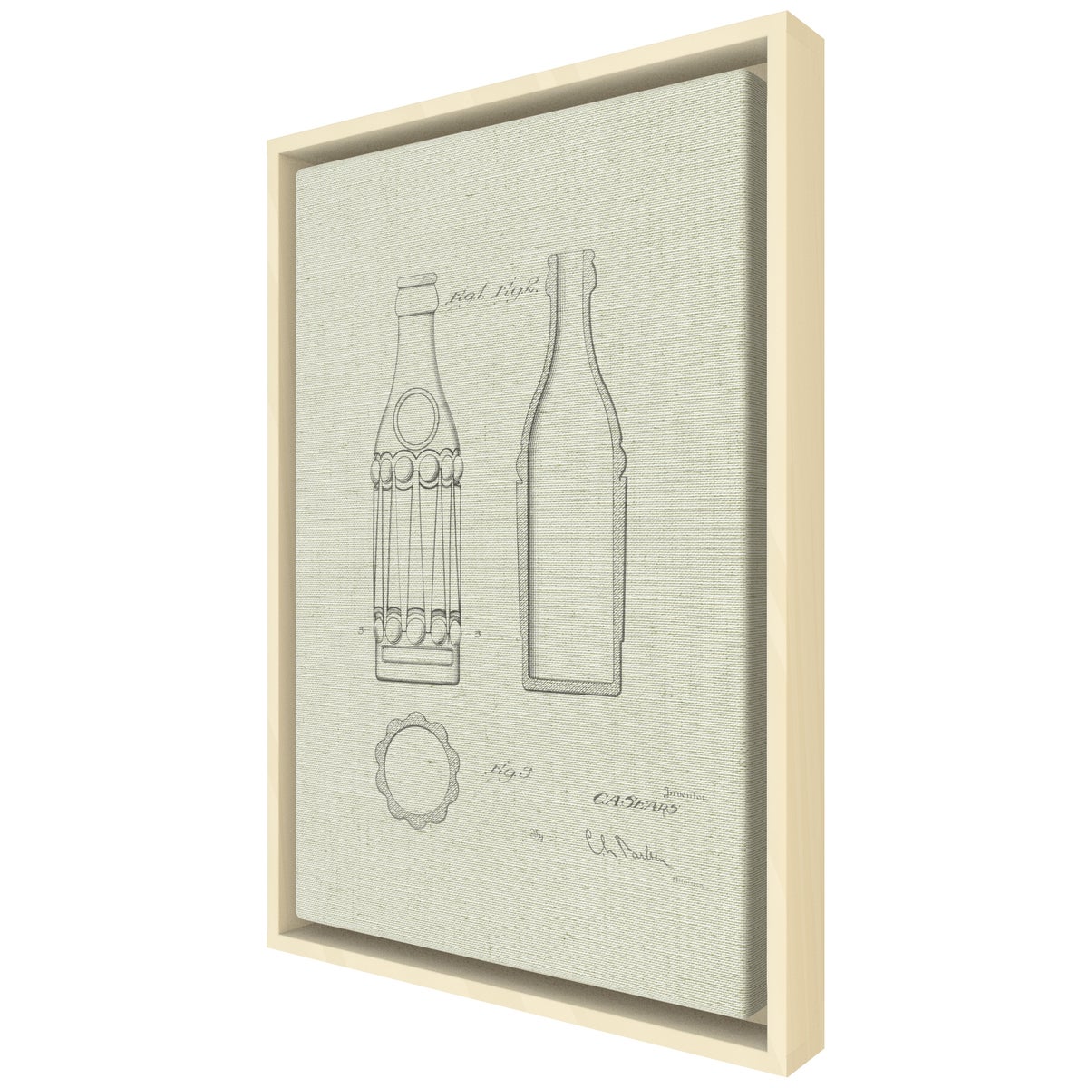 Vintage Soda Bottle III white