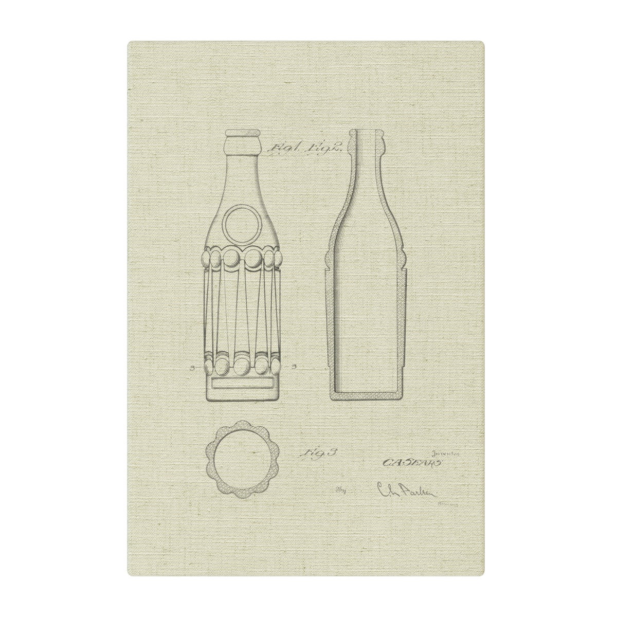 Vintage Soda Bottle III white