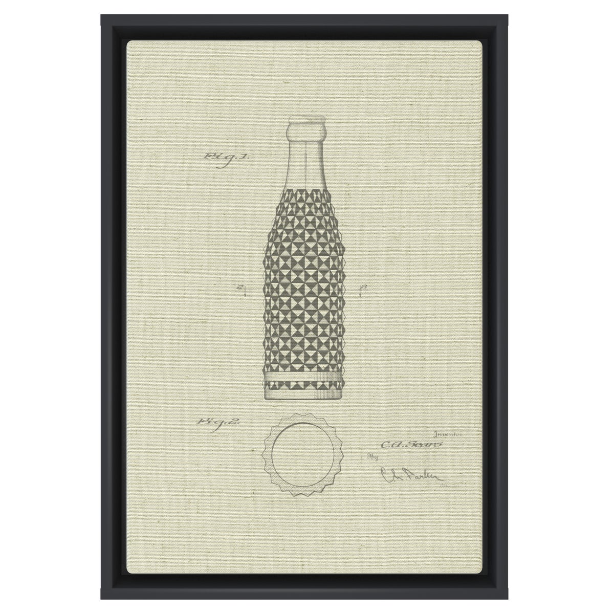 Vintage Soda Bottle IV white