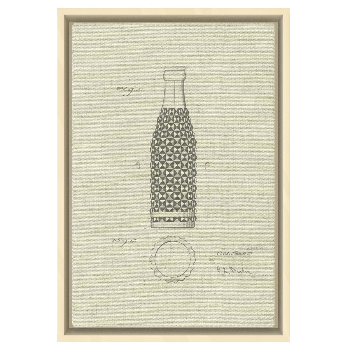 Vintage Soda Bottle IV white