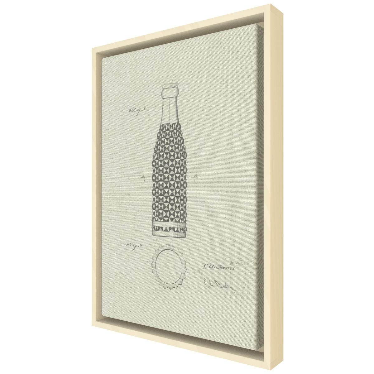 Vintage Soda Bottle IV white