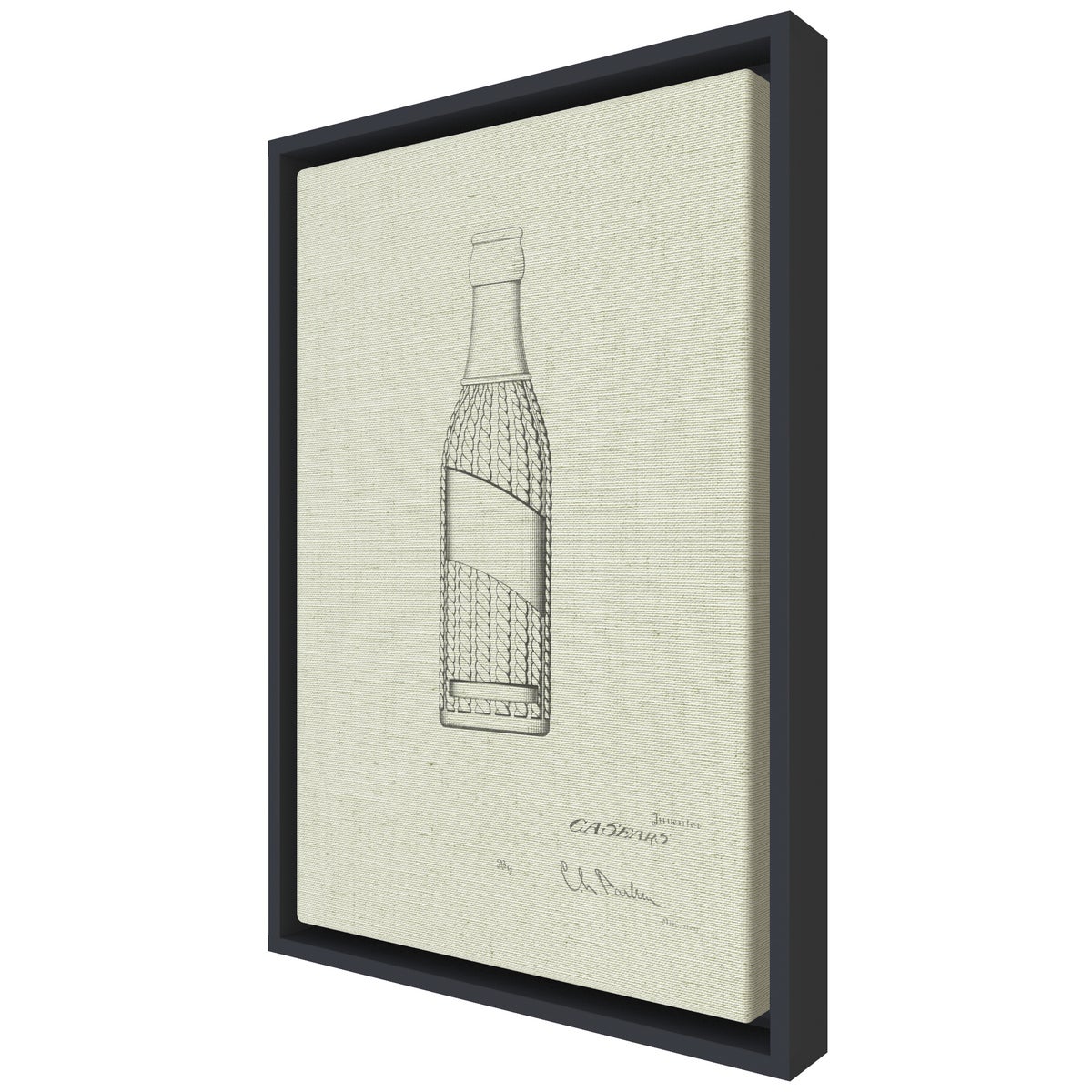 Vintage Soda Bottle V white
