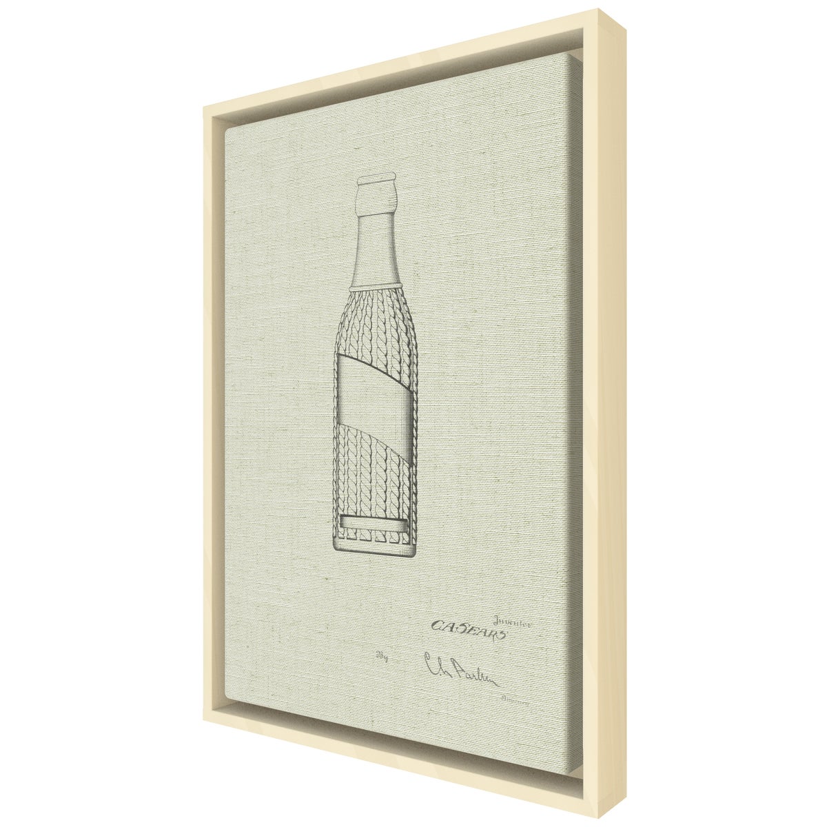 Vintage Soda Bottle V white