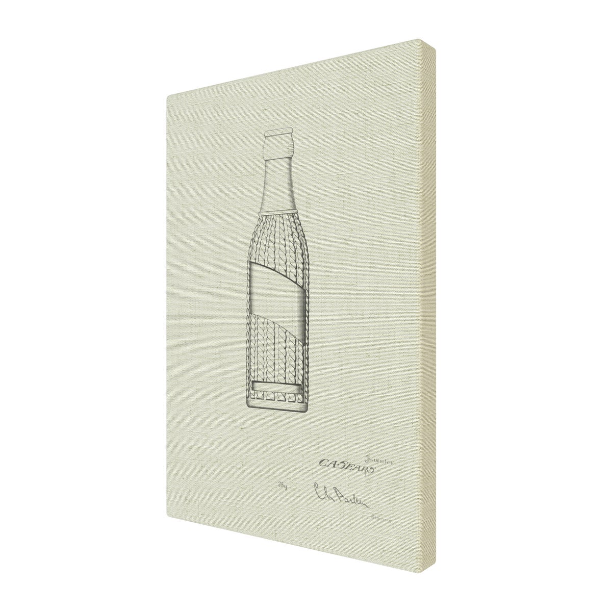 Vintage Soda Bottle V white