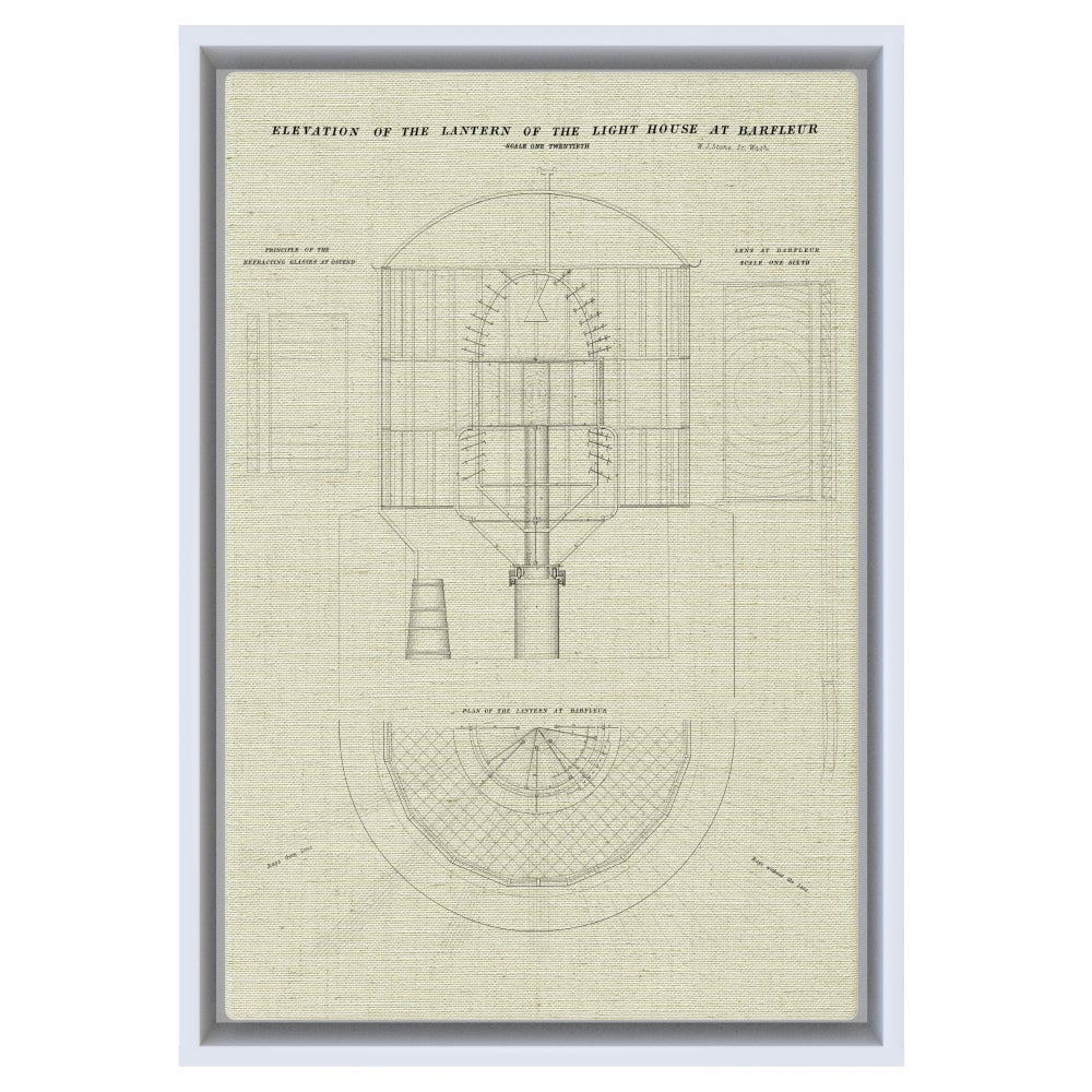 Square Lighthouse Blueprints Historic Blueprints & Diagrams