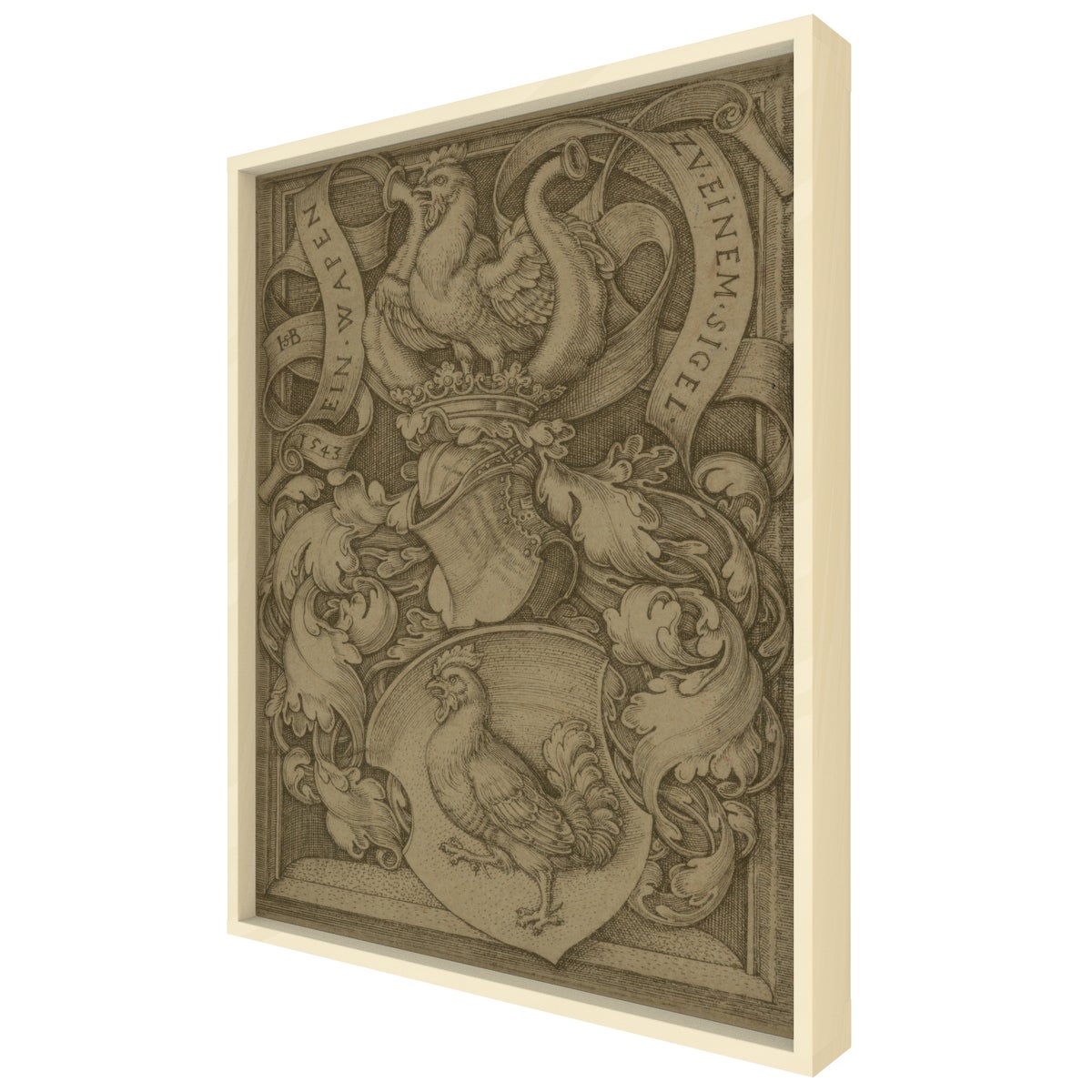 Chicken Etching Hemp Panel