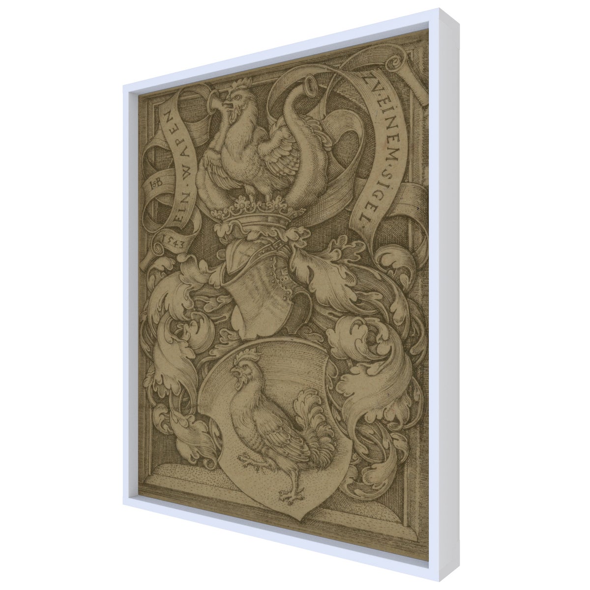 Chicken Etching Hemp Panel