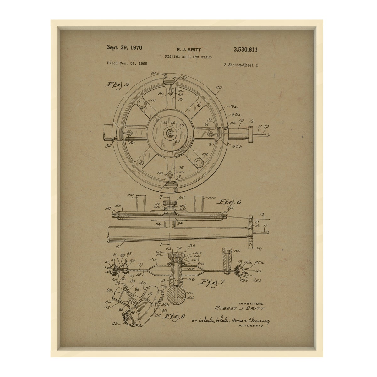 Fishing Reel Hemp Panel