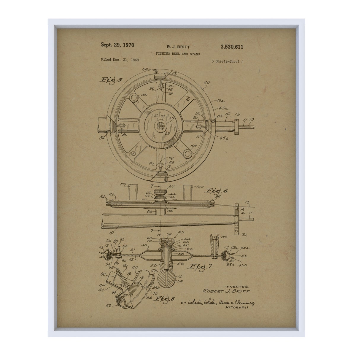 Fishing Reel Hemp Panel
