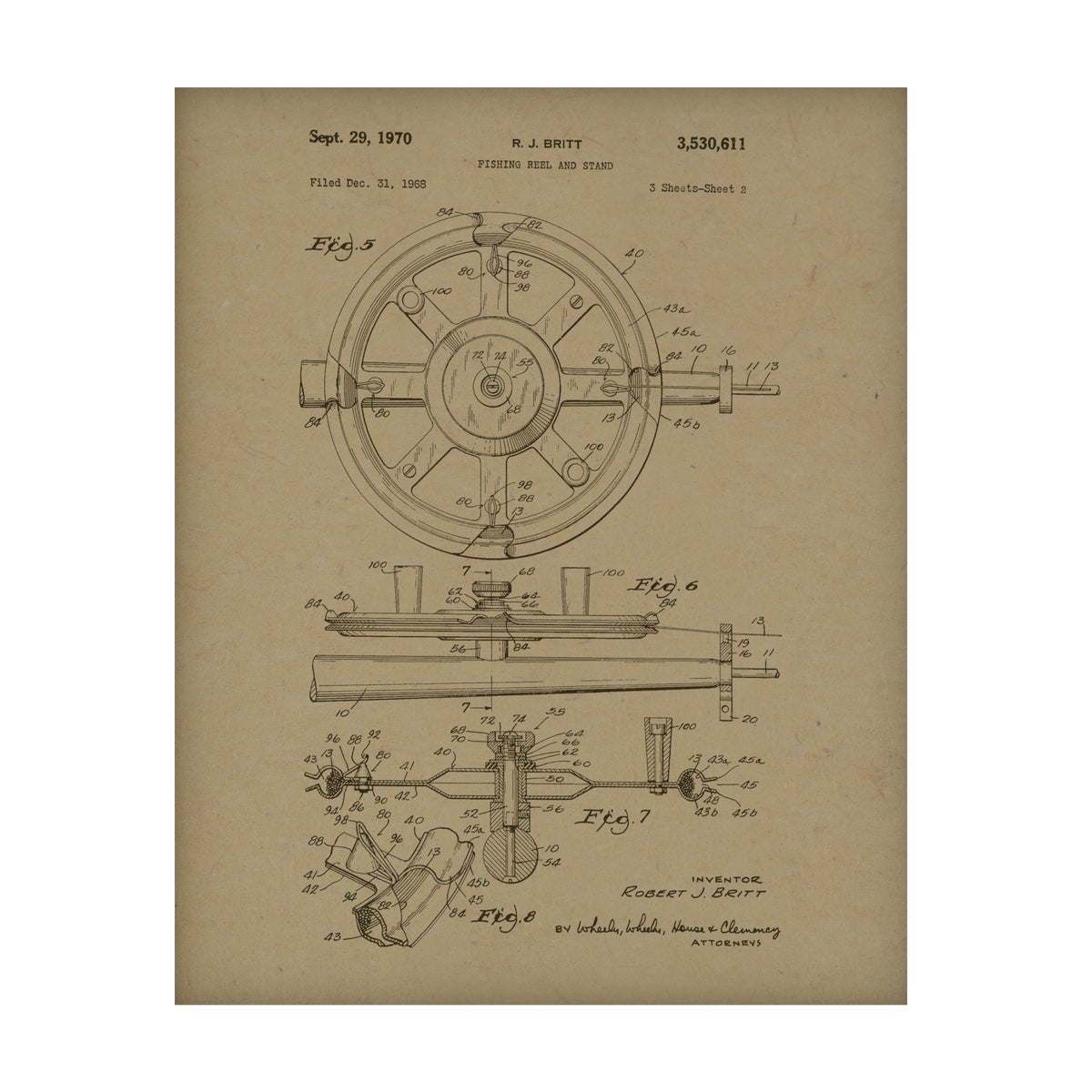 Fishing Reel Hemp Panel